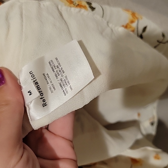 Reformation sable dress limonada sz Medium - Picture 4 of 5